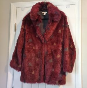 OVERSIZED FAUX FUR COAT